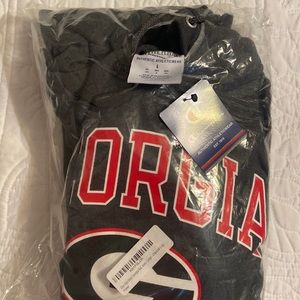 Champion University of Georgia, Bulldogs, hoodie, charcoal, color, men’s size L
